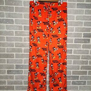 Disney Mickey Mouse‎ Mens Size Large Fleece Pajama Pants Lounge Sleepwear Cozy